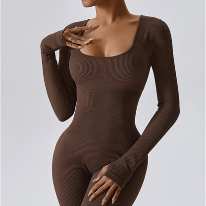 SleekSculpt™ | Jumpsuit met lange mouwen 1 + 1 GRATIS